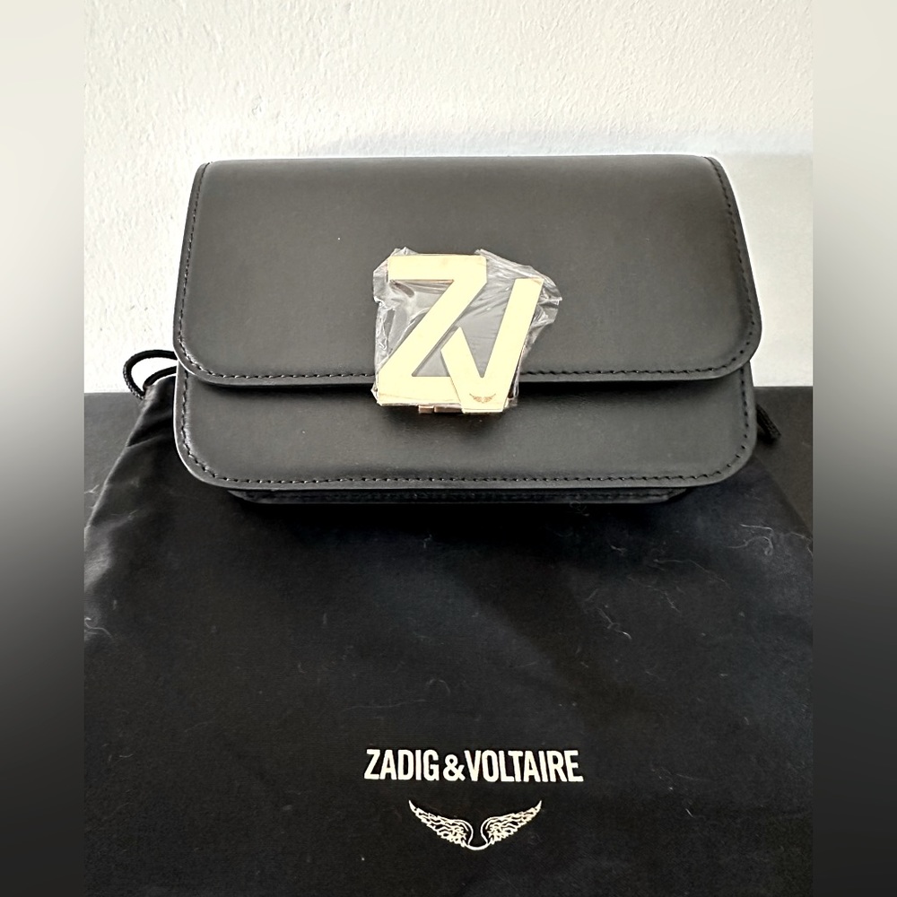 Zadig and Voltaire Black Leather Bag